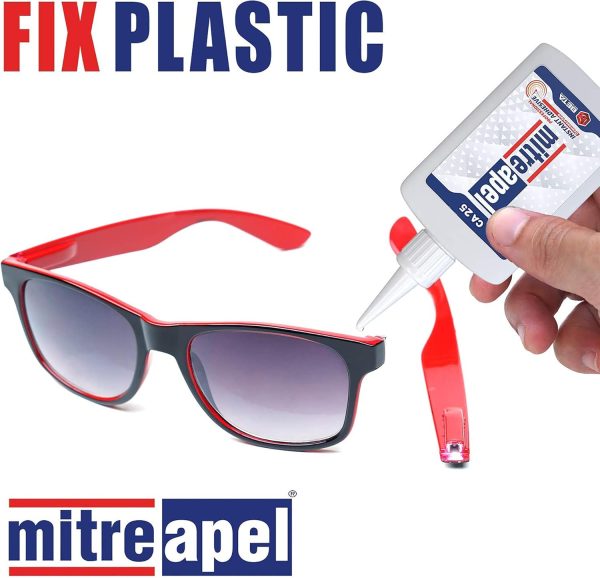 MITREAPEL CA Glue with Activator (2 x 0.80 oz - 2 x 3.30 fl oz.) - CA Glue for Woodworking - Cyanoacrylate Glue and Activator Spray - Crazy Glue, Super Glue for Crafts and DIY Projects - (2 Pk) - Image 7