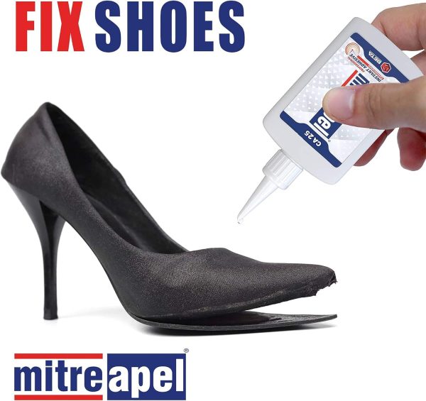 MITREAPEL CA Glue with Activator (2 x 0.80 oz - 2 x 3.30 fl oz.) - CA Glue for Woodworking - Cyanoacrylate Glue and Activator Spray - Crazy Glue, Super Glue for Crafts and DIY Projects - (2 Pk) - Image 8